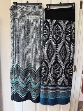 AB Studio Long Maxi Skirt Bundle L/XL Stretchy Fabric